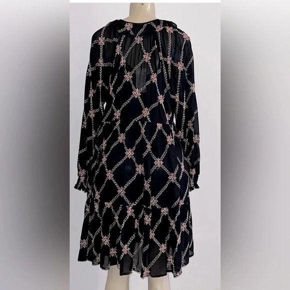 🆕 Johnny Was Jackie Mini Dress Black Small - Picture 13 of 15